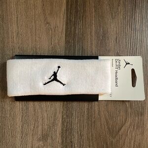 Air Jordan Dri-Fit White Basketball Headband